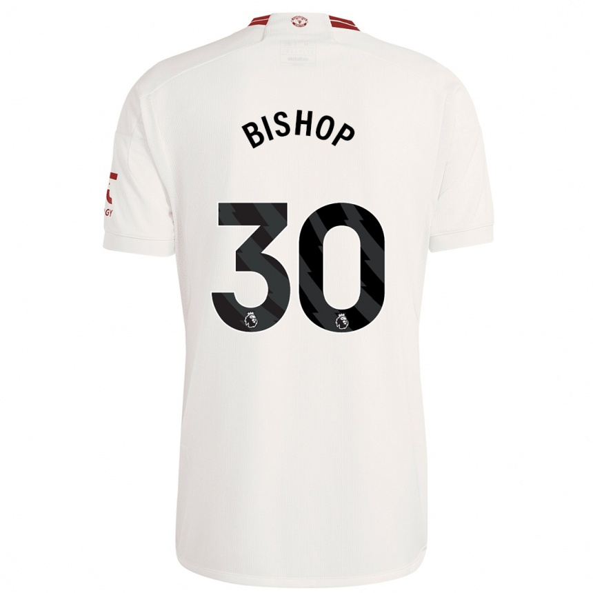 Men  Nathan Bishop #30 White Third Jersey 2023/24 T-Shirt Nz