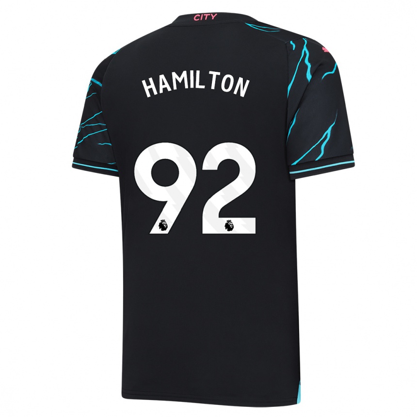 Men  Micah Hamilton #92 Dark Blue Third Jersey 2023/24 T-Shirt Nz