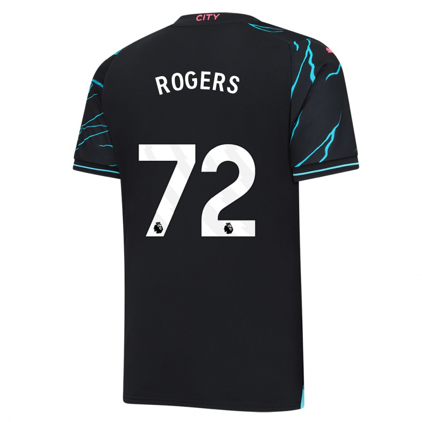 Men  Morgan Rogers #72 Dark Blue Third Jersey 2023/24 T-Shirt Nz