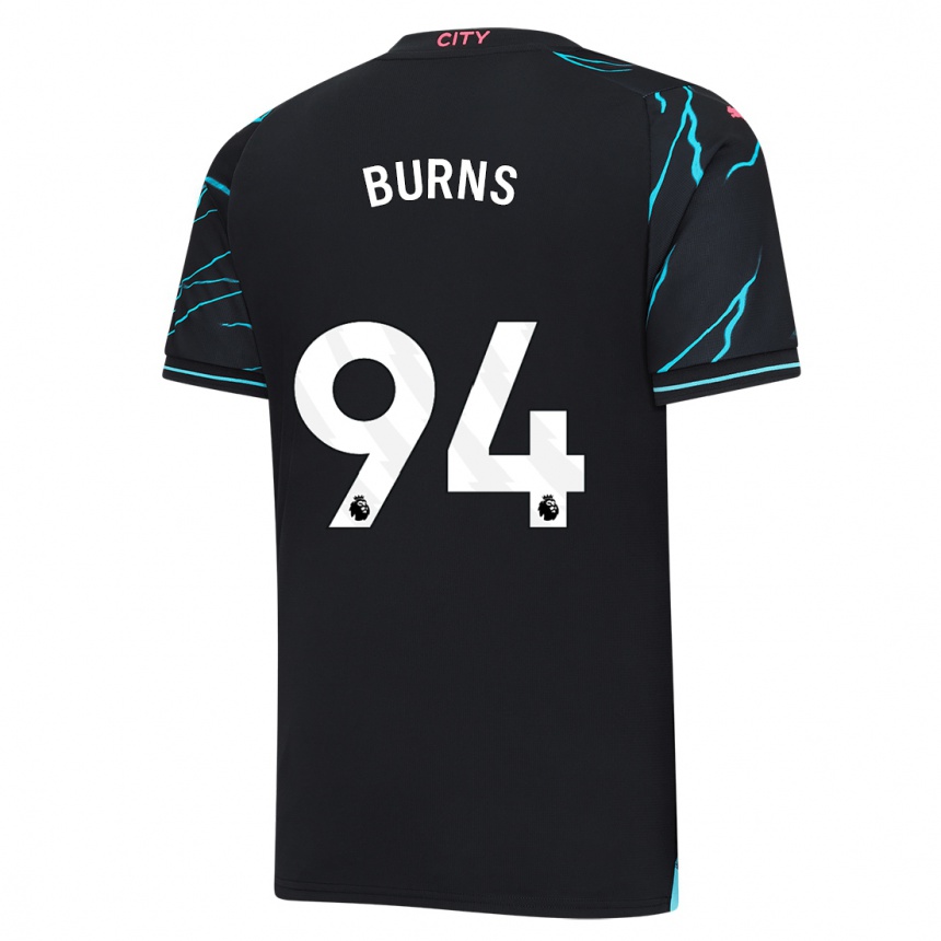 Men  Finley Burns #94 Dark Blue Third Jersey 2023/24 T-Shirt Nz