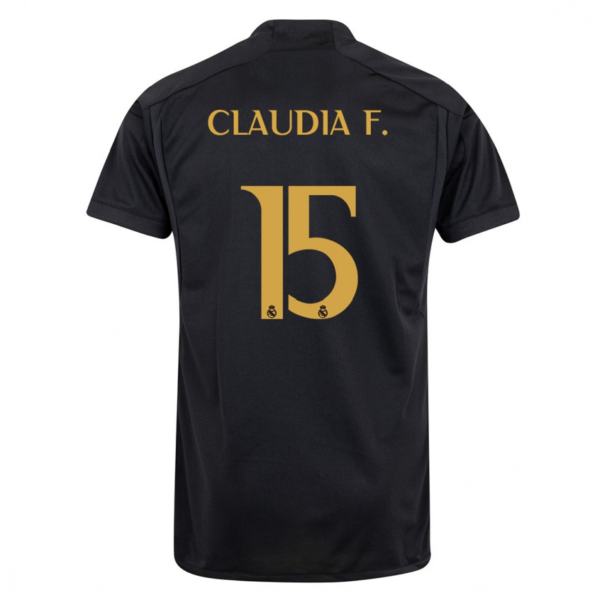 Men  Claudia Florentino #15 Black Third Jersey 2023/24 T-Shirt Nz