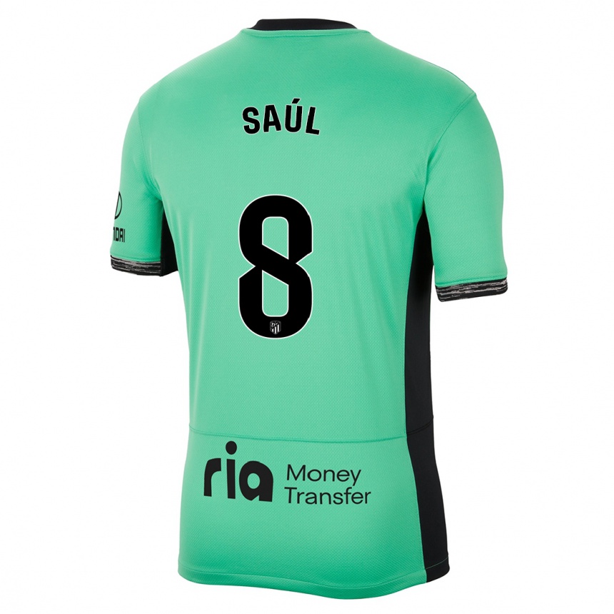 Men  Saul Niguez #8 Spring Green Third Jersey 2023/24 T-Shirt Nz