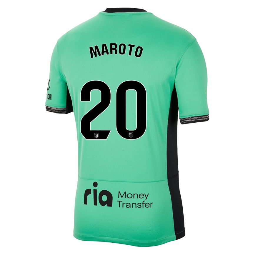 Men  Mario Maroto #20 Spring Green Third Jersey 2023/24 T-Shirt Nz