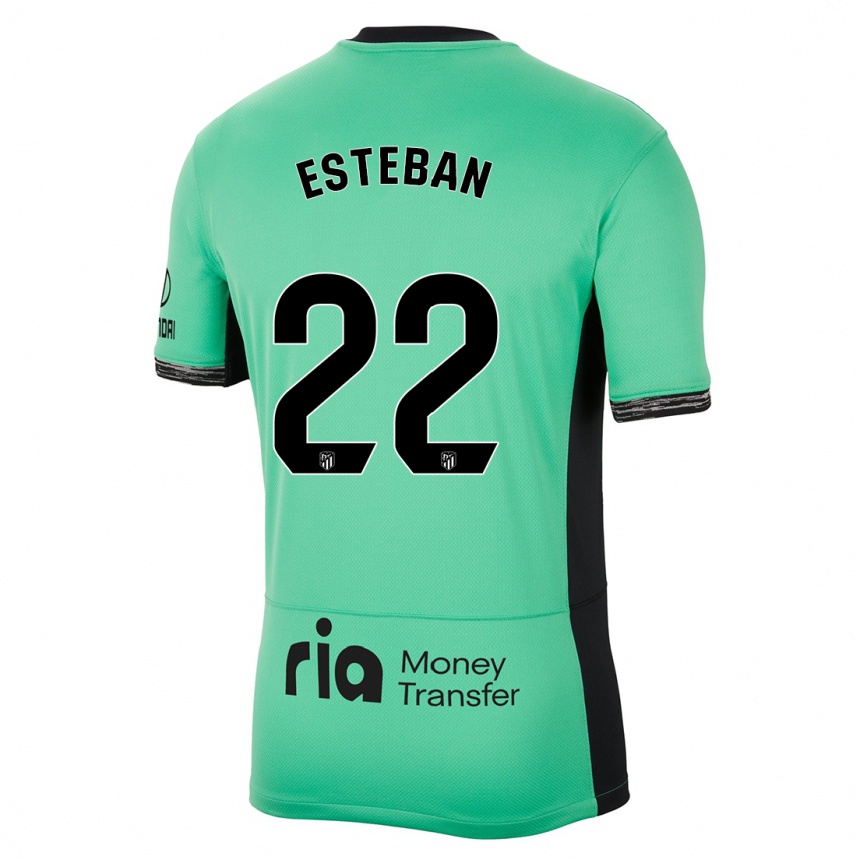 Men  Paco Esteban #22 Spring Green Third Jersey 2023/24 T-Shirt Nz