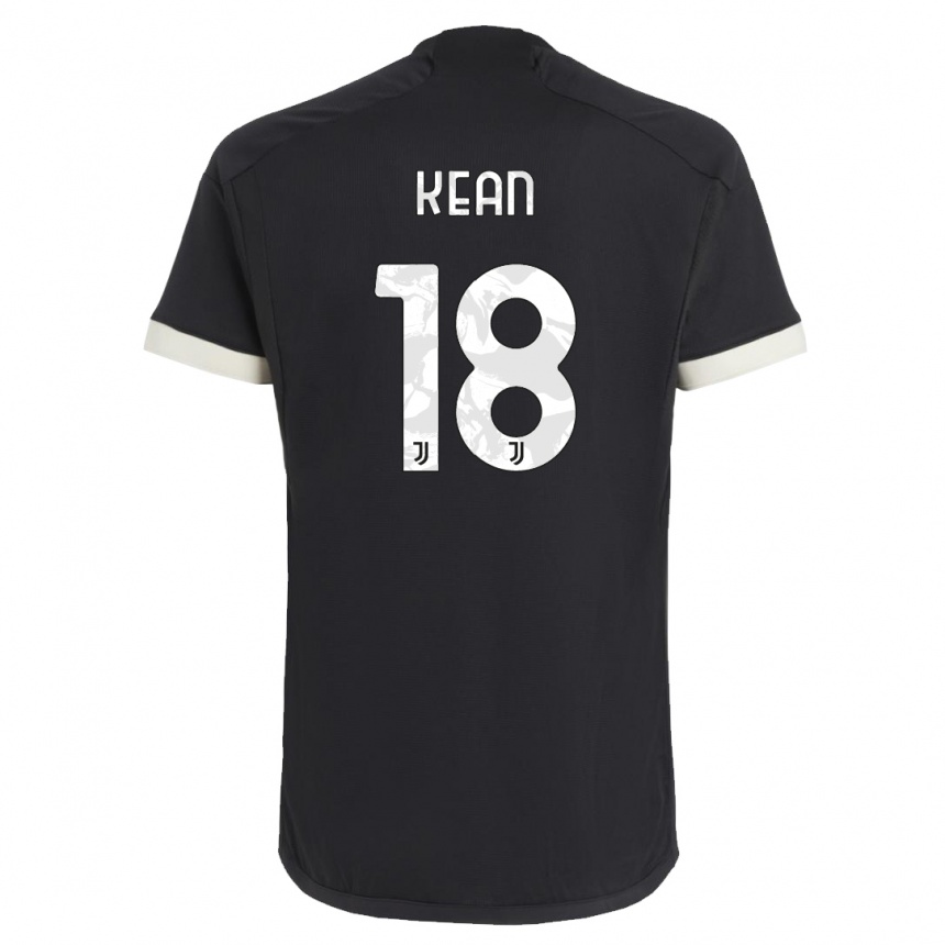 Men  Moise Kean #18 Black Third Jersey 2023/24 T-Shirt Nz