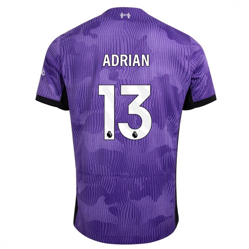 Women  Adrian #13 Purple Third Jersey 2023/24 T-Shirt Nz