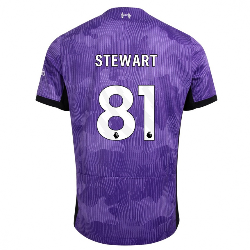 Women  Layton Stewart #81 Purple Third Jersey 2023/24 T-Shirt Nz