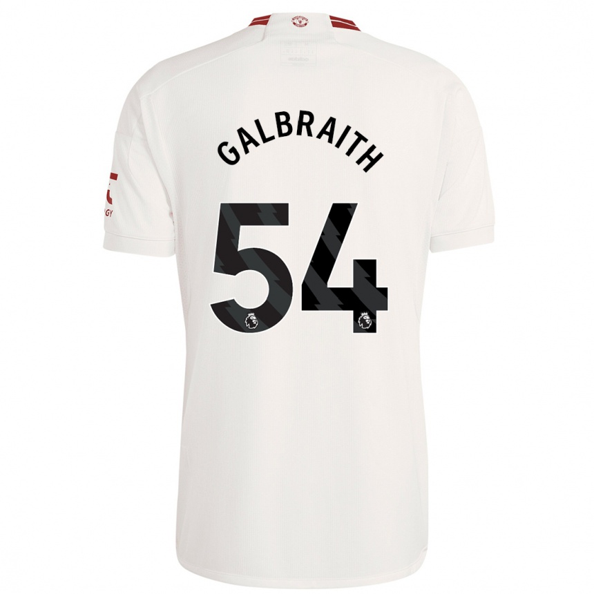 Women  Ethan Galbraith #54 White Third Jersey 2023/24 T-Shirt Nz