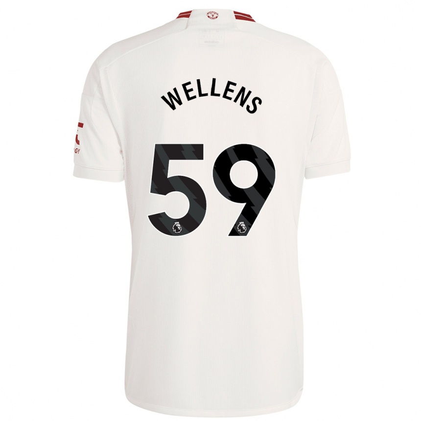 Women  Charlie Wellens #59 White Third Jersey 2023/24 T-Shirt Nz