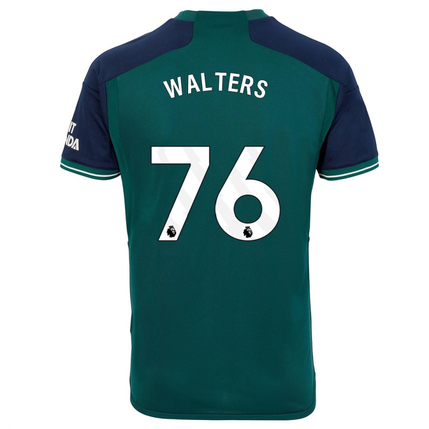 Women  Reuell Walters #76 Green Third Jersey 2023/24 T-Shirt Nz