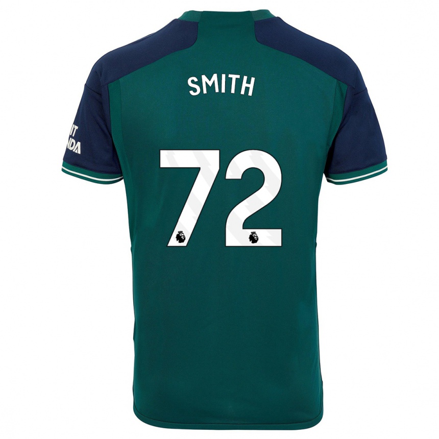 Women  Matt Smith #72 Green Third Jersey 2023/24 T-Shirt Nz