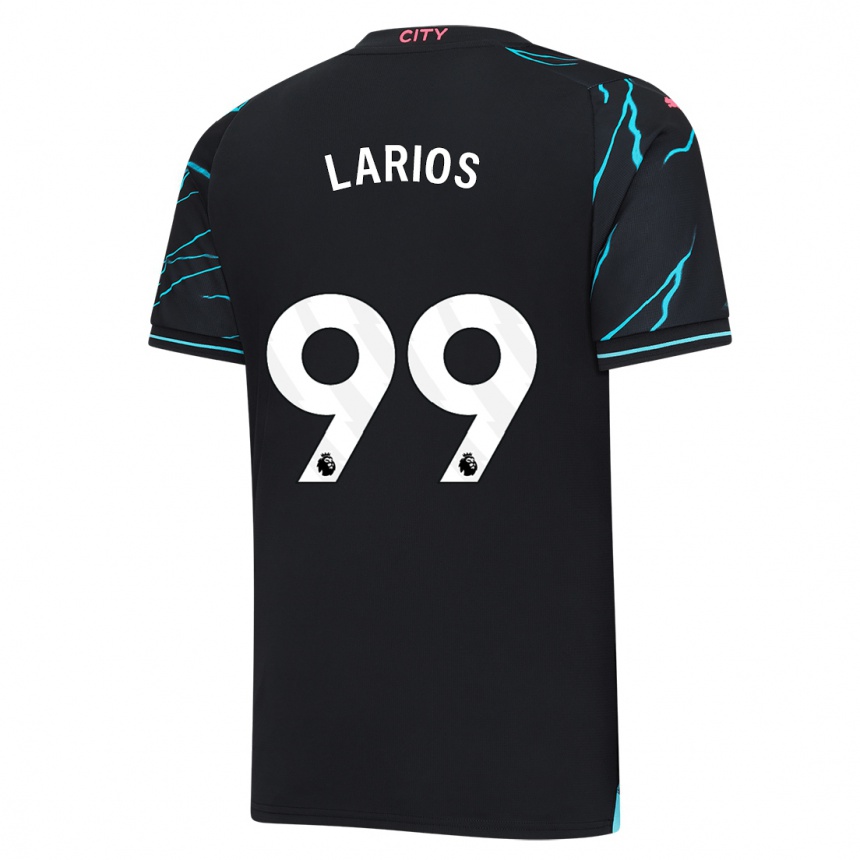 Women  Juan Larios #99 Dark Blue Third Jersey 2023/24 T-Shirt Nz