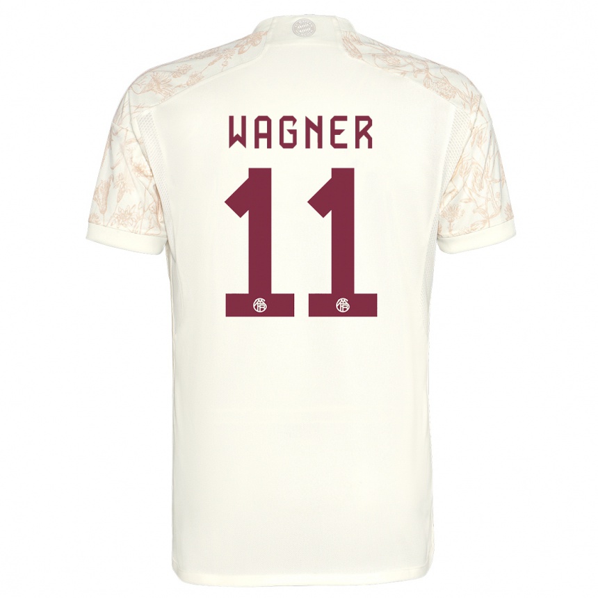 Women  Ricardo Wagner #11 Off White Third Jersey 2023/24 T-Shirt Nz