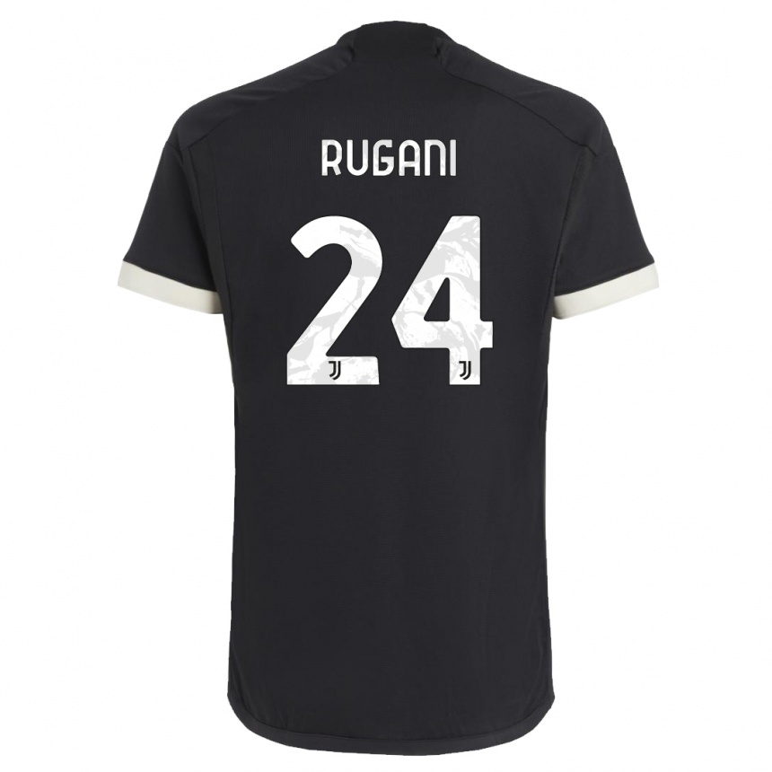 Women  Daniele Rugani #24 Black Third Jersey 2023/24 T-Shirt Nz