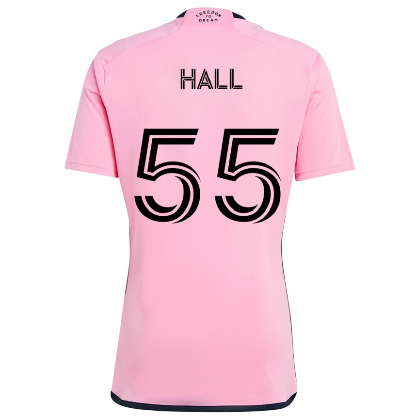 Kids Football Tyler Hall #55 Pink Home Jersey 2024/25 T-Shirt Nz