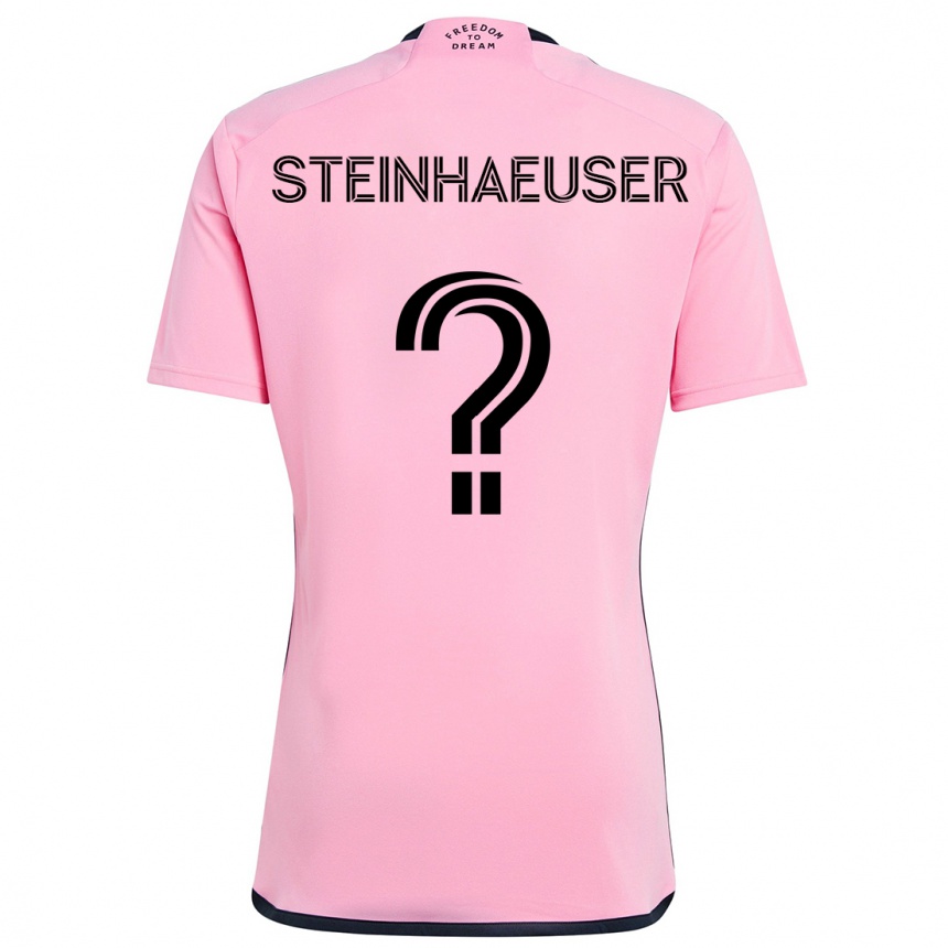 Kids Football Marcus Steinhaeuser #0 Pink Home Jersey 2024/25 T-Shirt Nz