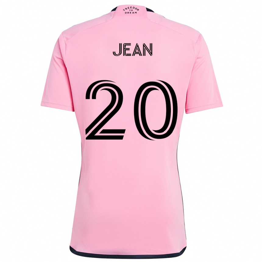 Kids Football Corentin Jean #20 Pink Home Jersey 2024/25 T-Shirt Nz