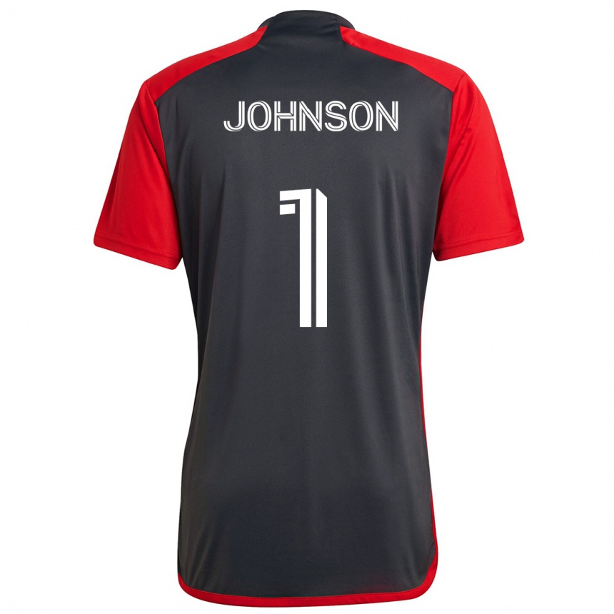 Kids Football Sean Johnson #1 Grayn Red Home Jersey 2024/25 T-Shirt Nz