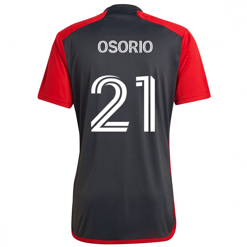 Kids Football Jonathan Osorio #21 Grayn Red Home Jersey 2024/25 T-Shirt Nz