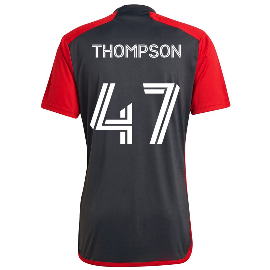 Kids Football Kosi Thompson #47 Grayn Red Home Jersey 2024/25 T-Shirt Nz