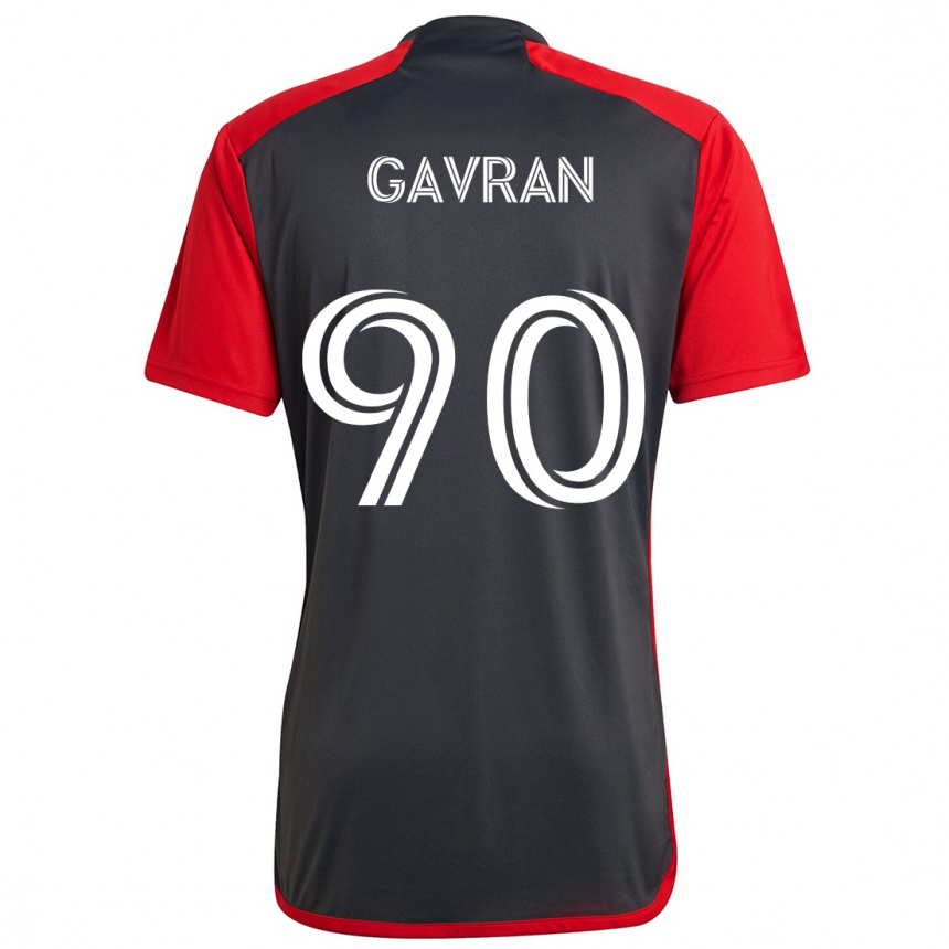 Kids Football Luka Gavran #90 Grayn Red Home Jersey 2024/25 T-Shirt Nz