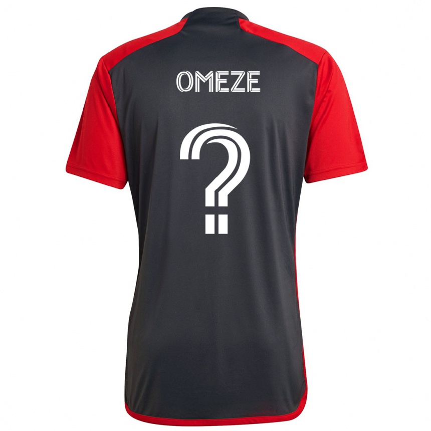 Kids Football Chimere Omeze #0 Grayn Red Home Jersey 2024/25 T-Shirt Nz