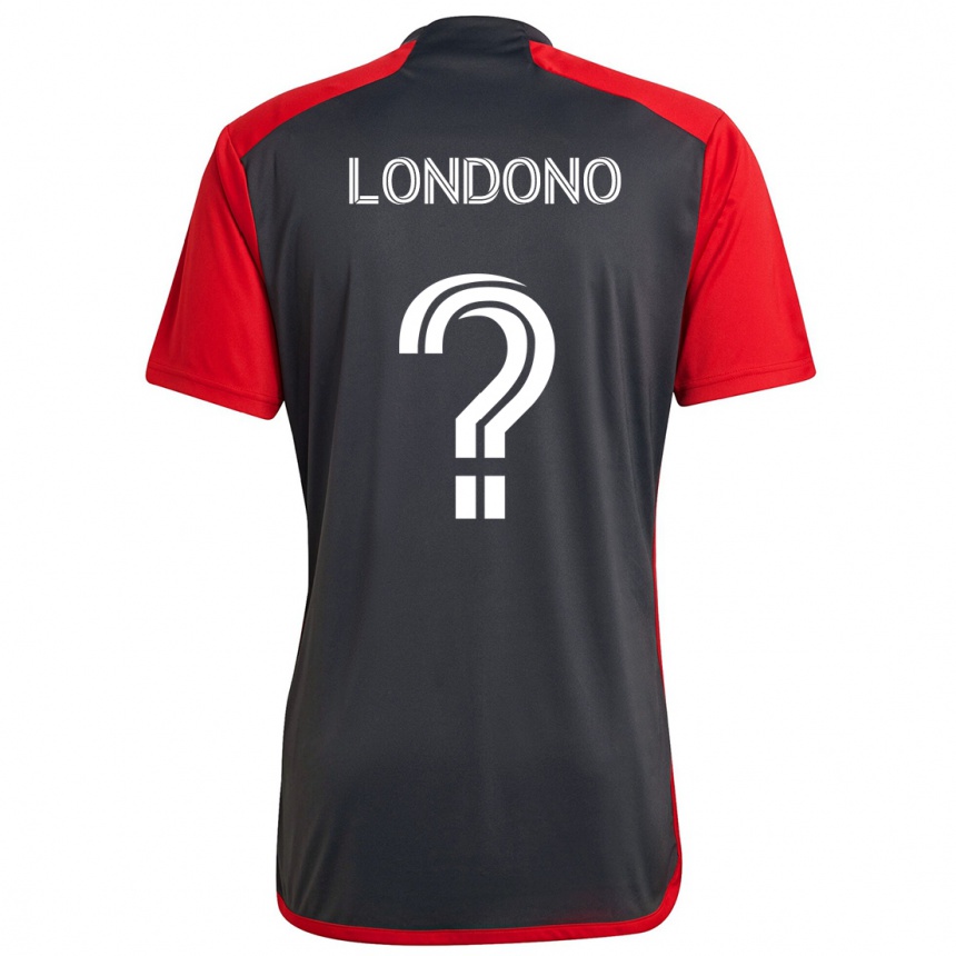 Kids Football Tyler Londono #0 Grayn Red Home Jersey 2024/25 T-Shirt Nz