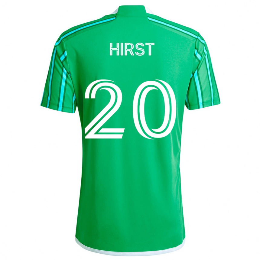 Kids Football Sophie Hirst #20 Green White Home Jersey 2024/25 T-Shirt Nz