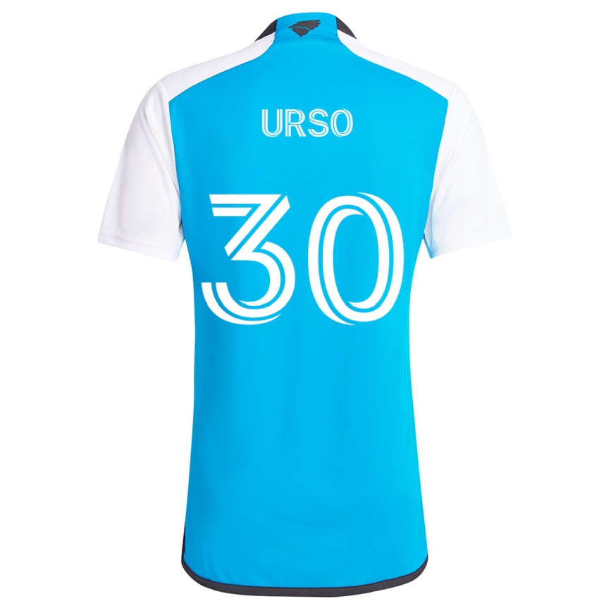 Kids Football Júnior Urso #30 Blue White Home Jersey 2024/25 T-Shirt Nz