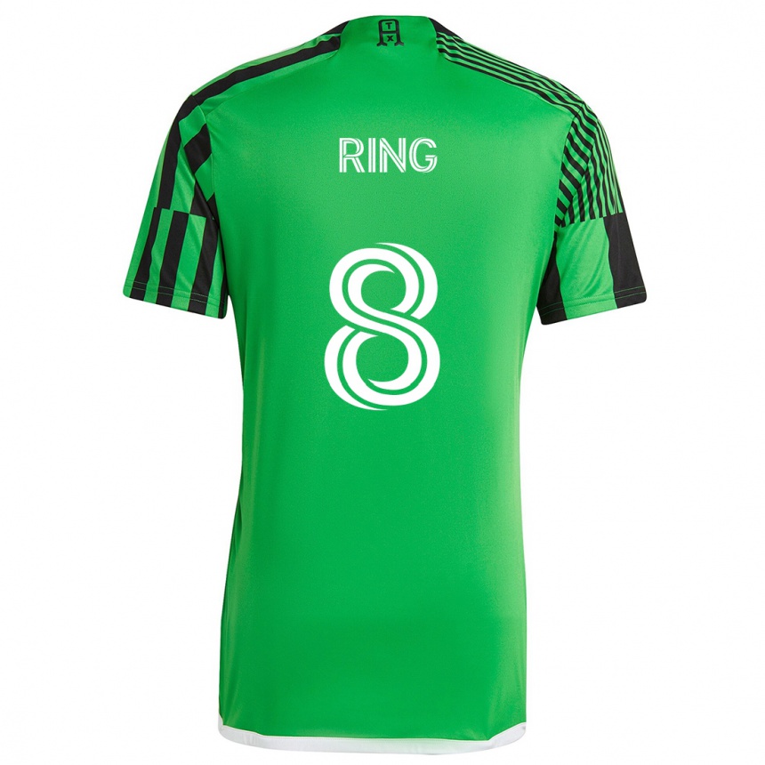 Kids Football Alexander Ring #8 Green Black Home Jersey 2024/25 T-Shirt Nz