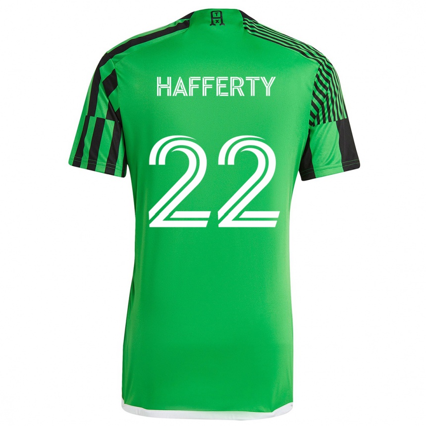 Kids Football Joe Hafferty #22 Green Black Home Jersey 2024/25 T-Shirt Nz