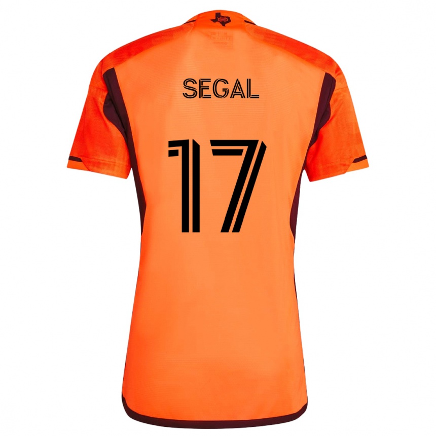 Kids Football Gabriel Segal #17 Orange Black Home Jersey 2024/25 T-Shirt Nz