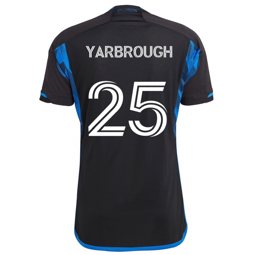 Kids Football William Yarbrough #25 Blue Black Home Jersey 2024/25 T-Shirt Nz