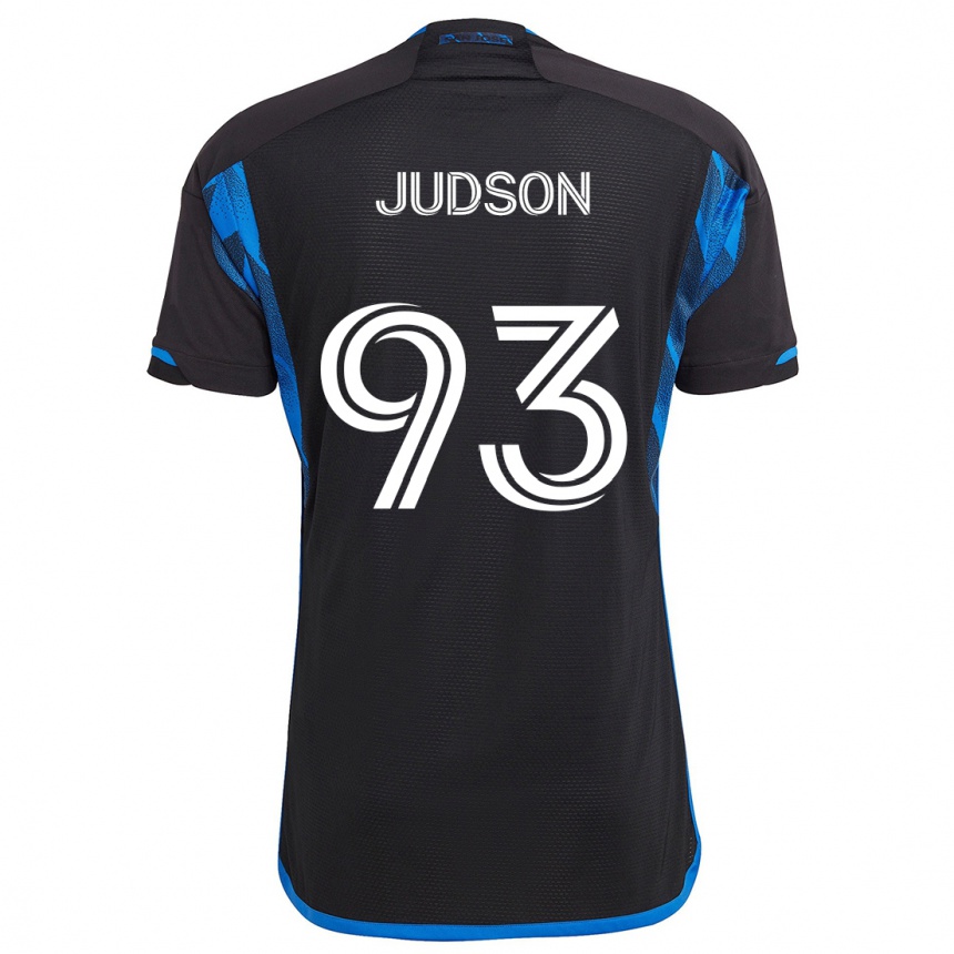 Kids Football Judson #93 Blue Black Home Jersey 2024/25 T-Shirt Nz