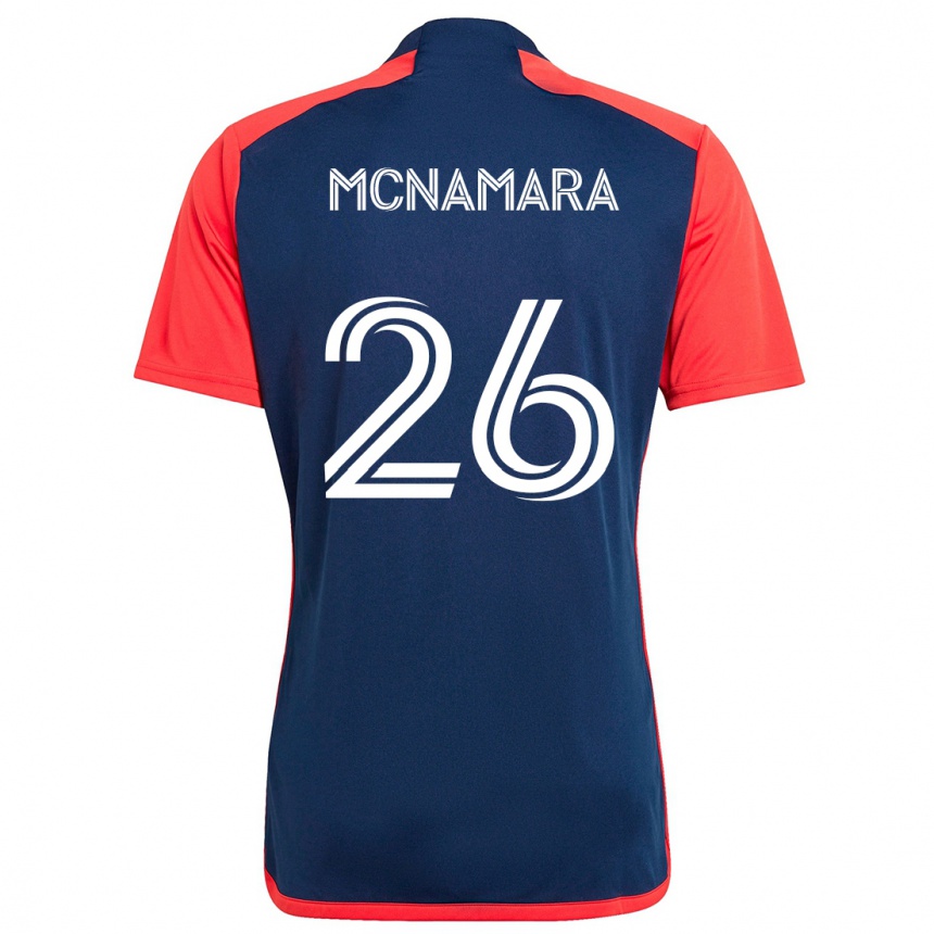 Kids Football Tommy Mcnamara #26 Blue Red Home Jersey 2024/25 T-Shirt Nz