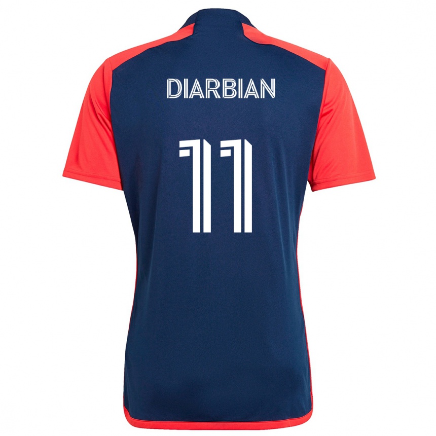 Kids Football Gevork Diarbian #11 Blue Red Home Jersey 2024/25 T-Shirt Nz