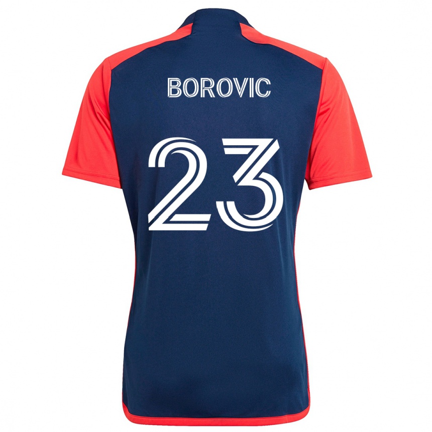 Kids Football Luka Borovic #23 Blue Red Home Jersey 2024/25 T-Shirt Nz