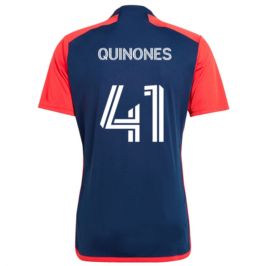 Kids Football Colby Quiñónes #41 Blue Red Home Jersey 2024/25 T-Shirt Nz