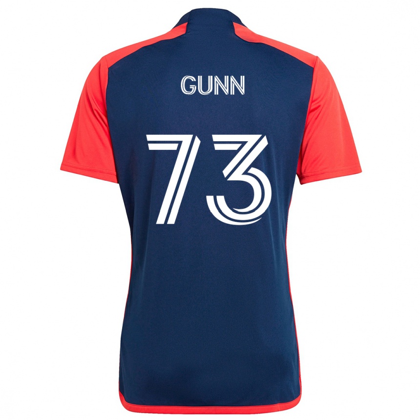 Kids Football Jd Gunn #73 Blue Red Home Jersey 2024/25 T-Shirt Nz