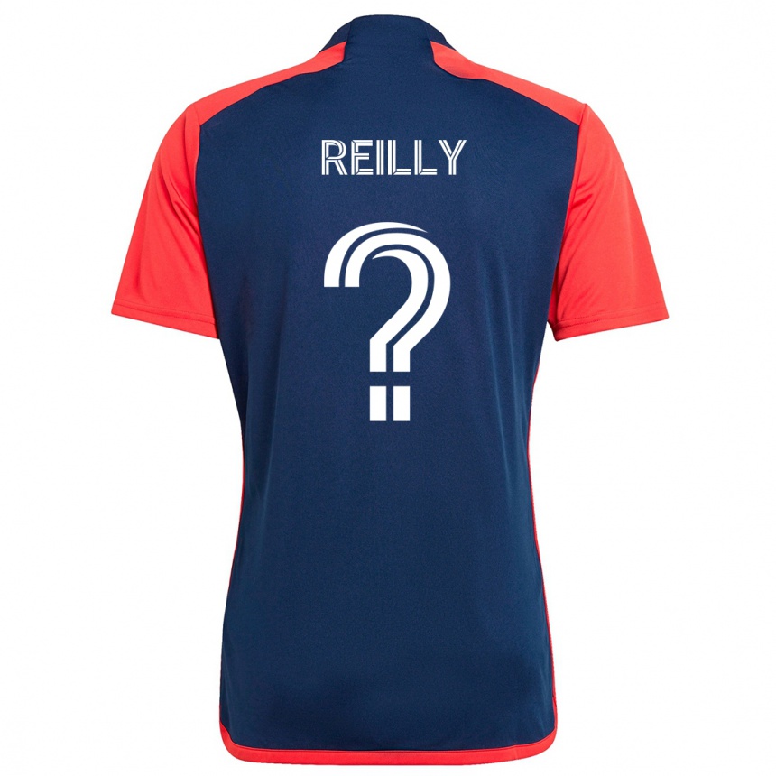 Kids Football Aidan Reilly #0 Blue Red Home Jersey 2024/25 T-Shirt Nz