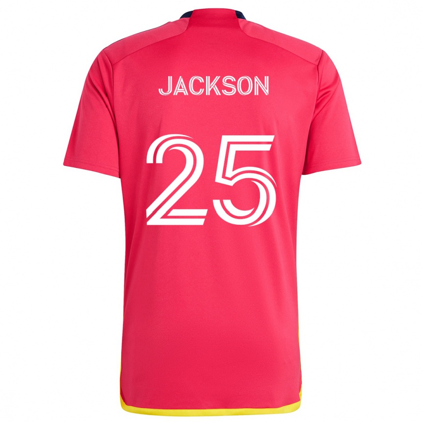 Kids Football Aziel Jackson #25 Red Blue Home Jersey 2024/25 T-Shirt Nz