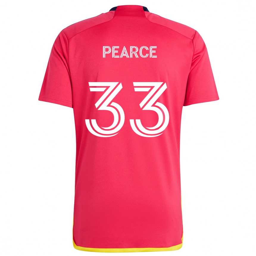 Kids Football Tyson Pearce #33 Red Blue Home Jersey 2024/25 T-Shirt Nz