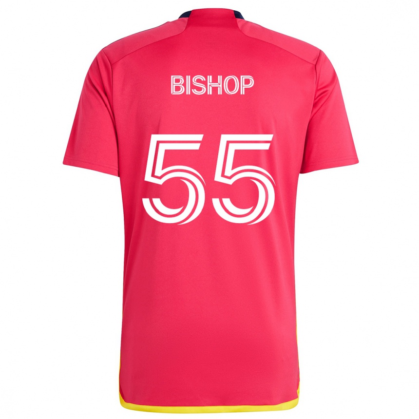 Kids Football Nick Bishop #55 Red Blue Home Jersey 2024/25 T-Shirt Nz