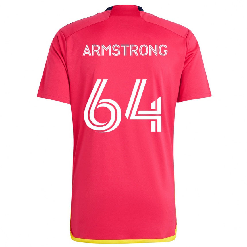 Kids Football Dida Armstrong #64 Red Blue Home Jersey 2024/25 T-Shirt Nz