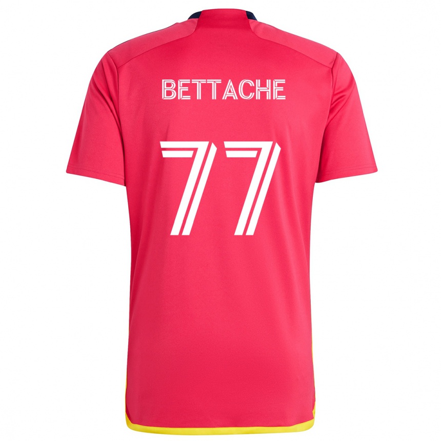 Kids Football Faysal Bettache #77 Red Blue Home Jersey 2024/25 T-Shirt Nz