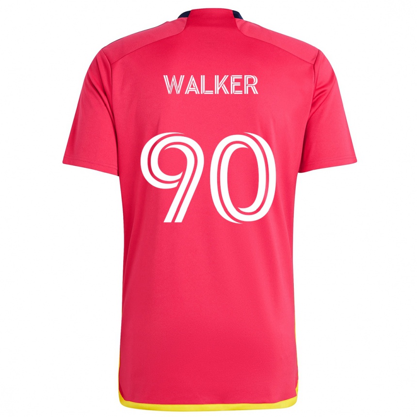 Kids Football Eric Walker #90 Red Blue Home Jersey 2024/25 T-Shirt Nz