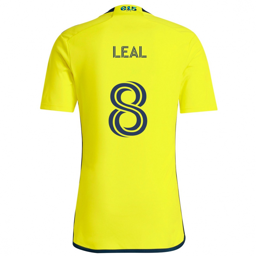 Kids Football Randall Leal #8 Yellow Blue Home Jersey 2024/25 T-Shirt Nz