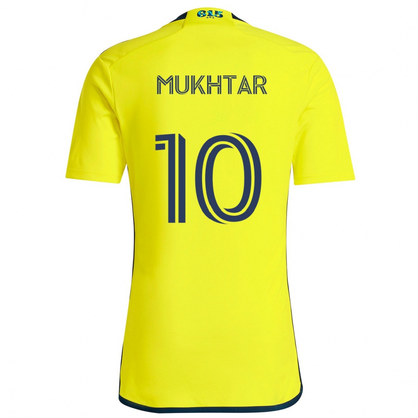 Kids Football Hany Mukhtar #10 Yellow Blue Home Jersey 2024/25 T-Shirt Nz