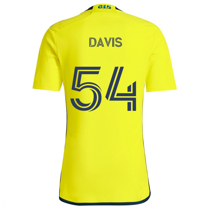 Kids Football Sean Davis #54 Yellow Blue Home Jersey 2024/25 T-Shirt Nz