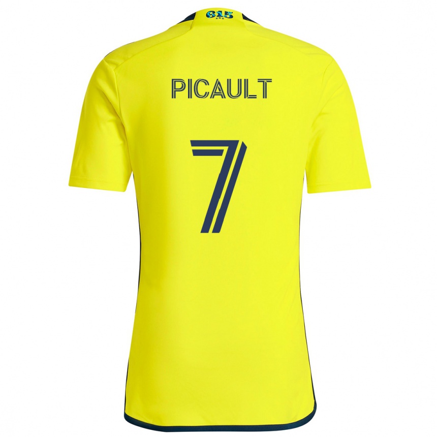 Kids Football Fafà Picault #7 Yellow Blue Home Jersey 2024/25 T-Shirt Nz